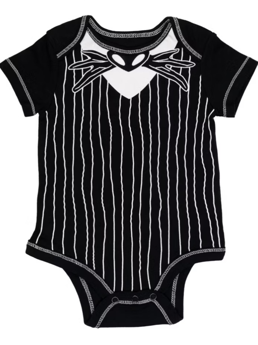 Jack Skellington Pinstripe Onesie Nightmare before Christmas Halloween Costume